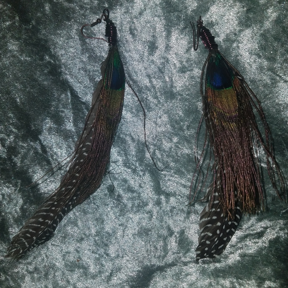 Handmade Peacock earrings
